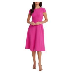Dress the Population Livia fit & flare dress pink size Large L